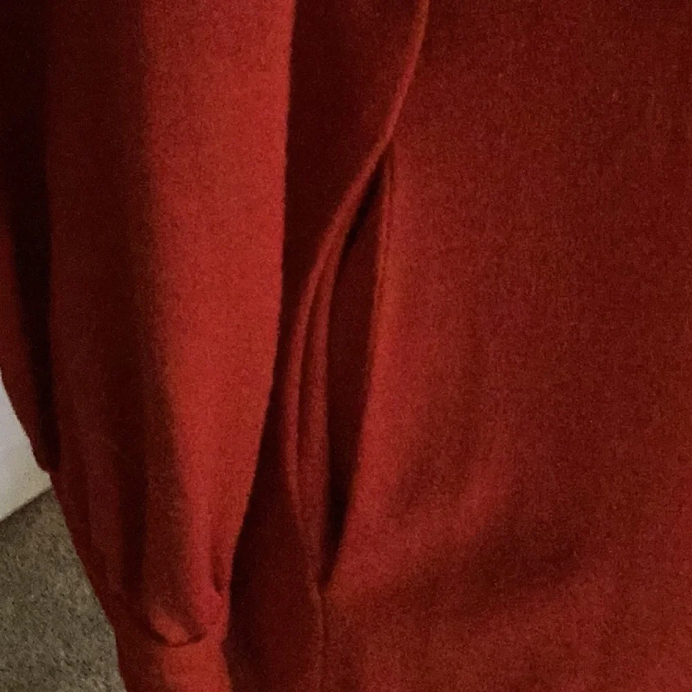 Diane von Furstenberg Deep Red Wrap Dress w/ Ruffles & Slightly Puffed Sleeves